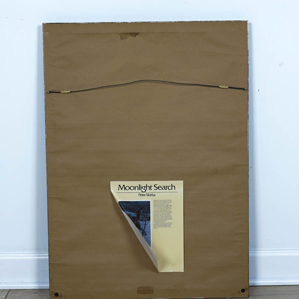 Peter Skirka Signed Offset Lithograph "Moonlight Search"