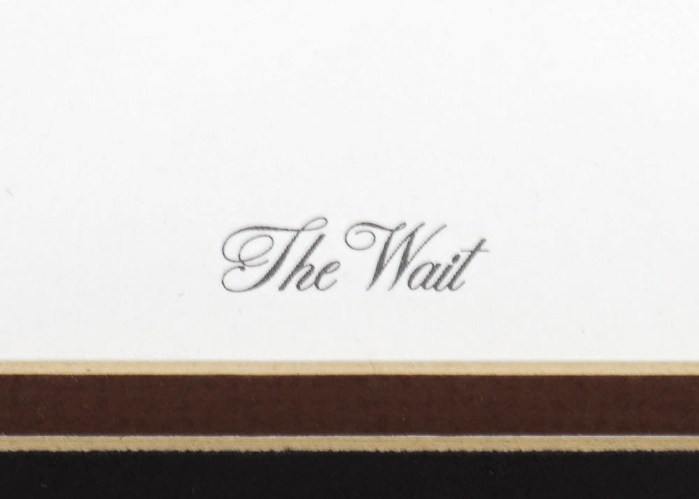 Signed Peter Skirka "The Wait" Print