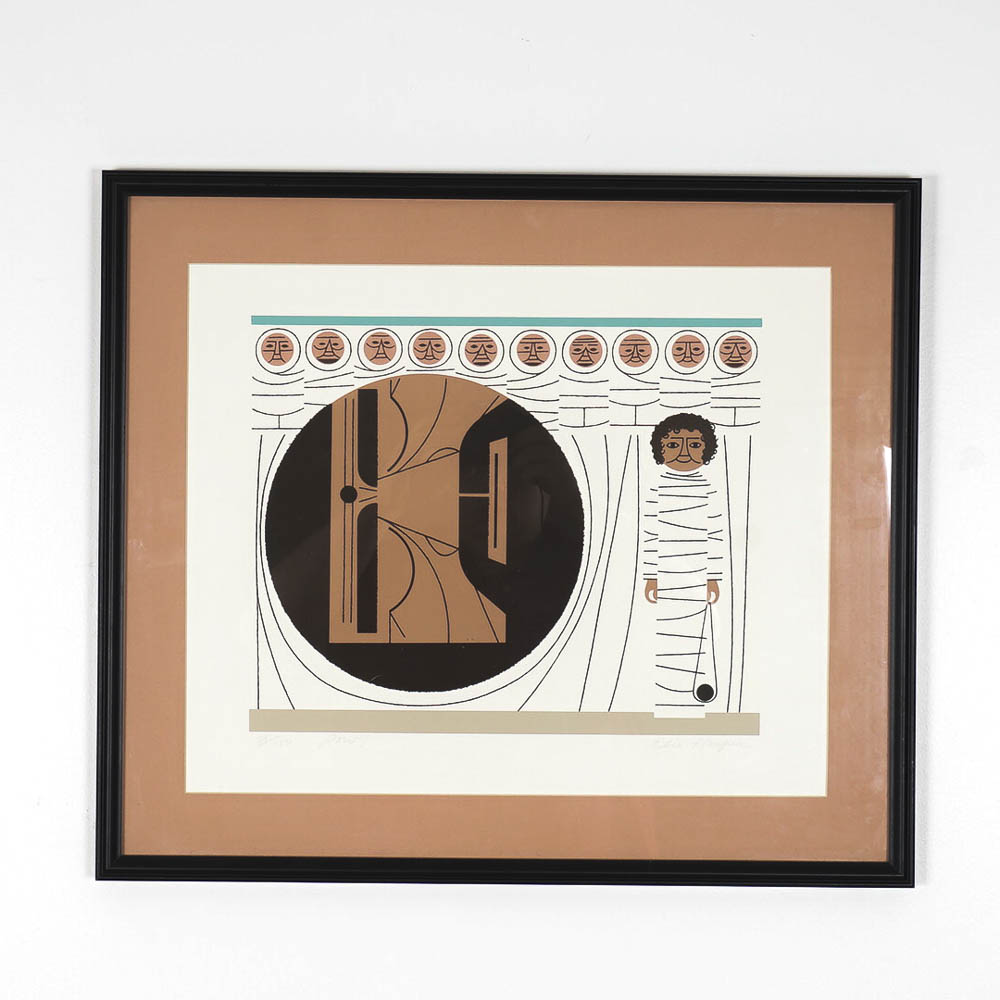 Edie Harper Signed Serigraph "Pow!"