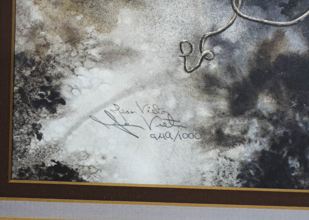 Jean Vietor Signed Offset Lithograph "Vines and Finds"