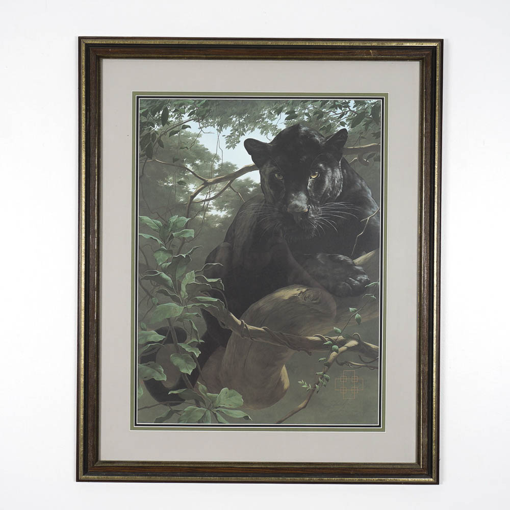 Peter Skirka Signed Offset Lithograph "Forest Watch"