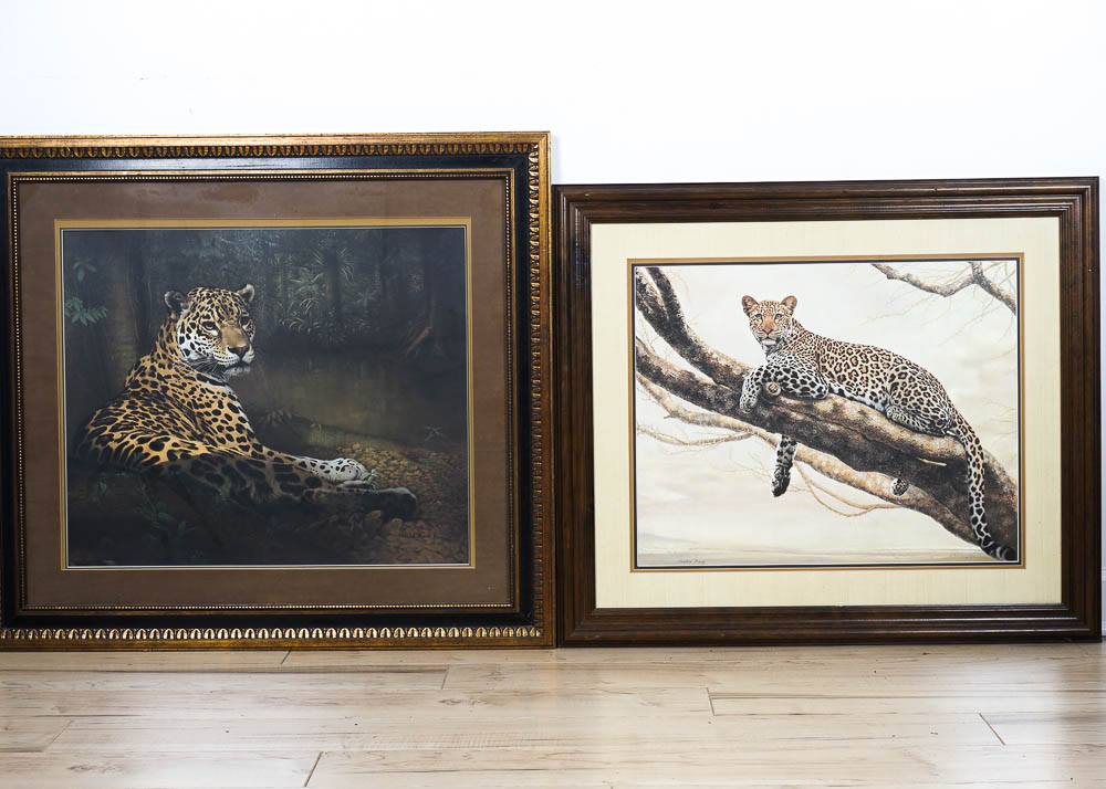 Two Charles Fracé Jaguar Prints