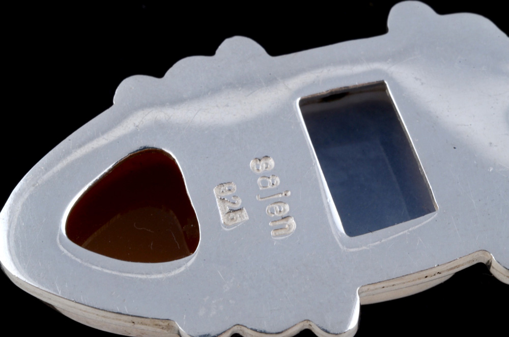 Sajen Sterling Silver Multi-Color Stone Pendant