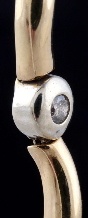 10K Yellow Gold Diamond Link Bracelet