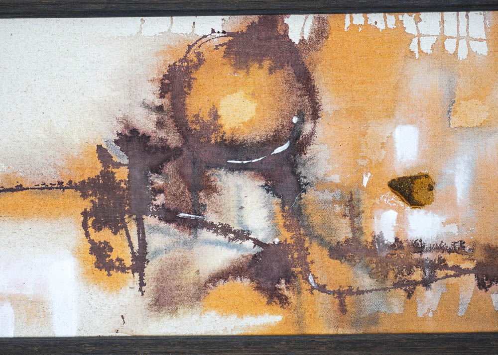 Abstract Watercolor on Canvas by Yetta Wiesel