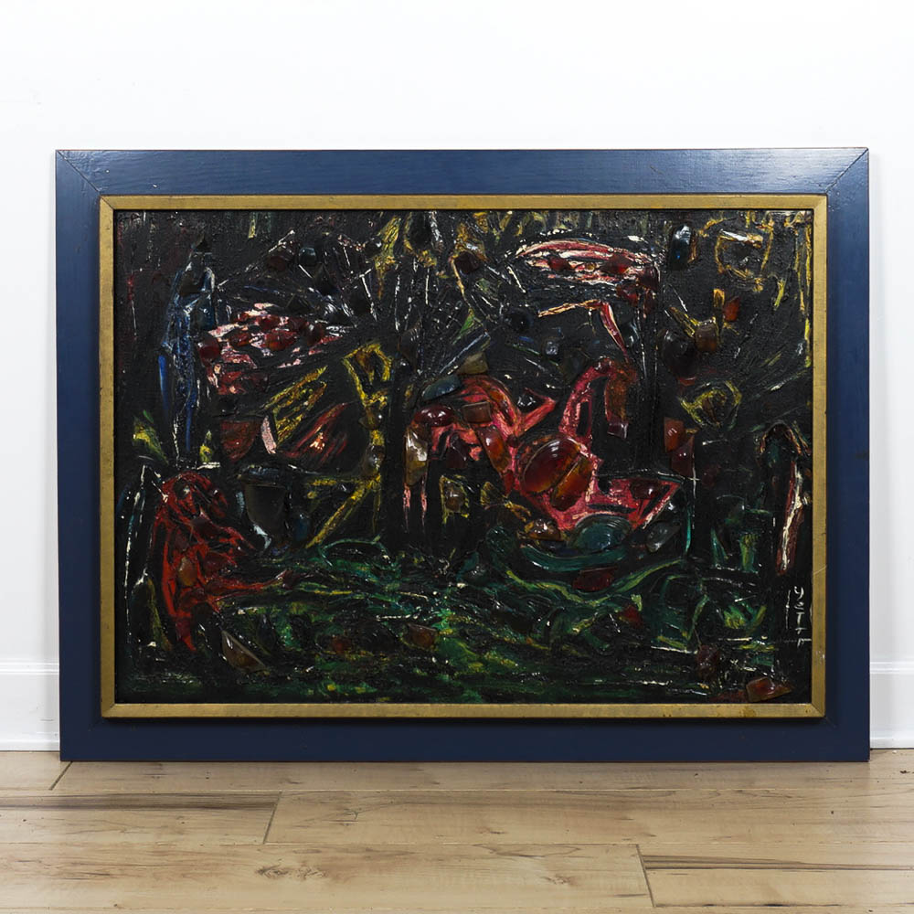 Abstract Mixed Media Painting by Artist Yetta Wiesel