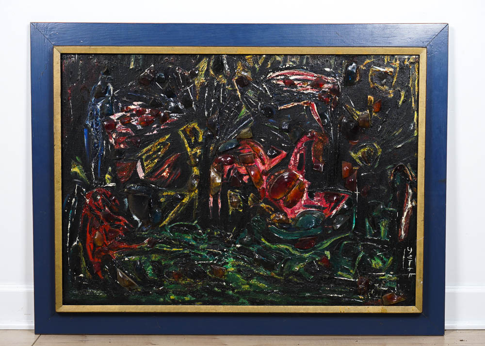 Abstract Mixed Media Painting by Artist Yetta Wiesel