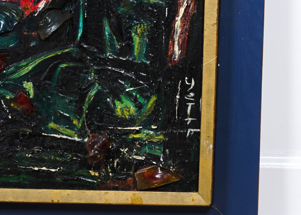 Abstract Mixed Media Painting by Artist Yetta Wiesel