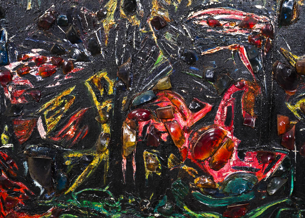 Abstract Mixed Media Painting by Artist Yetta Wiesel