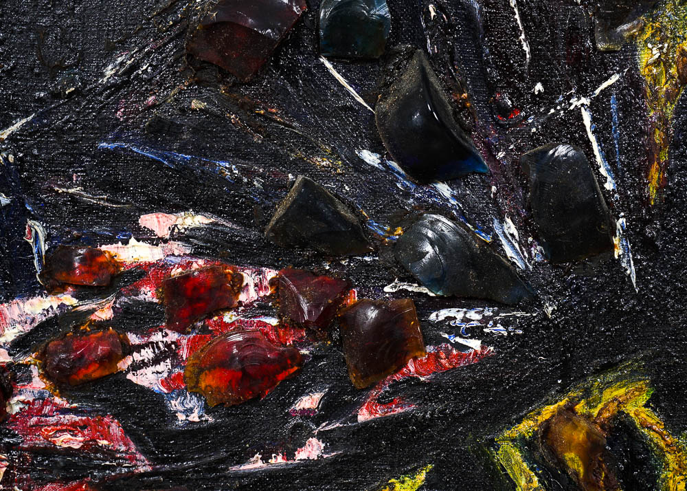 Abstract Mixed Media Painting by Artist Yetta Wiesel