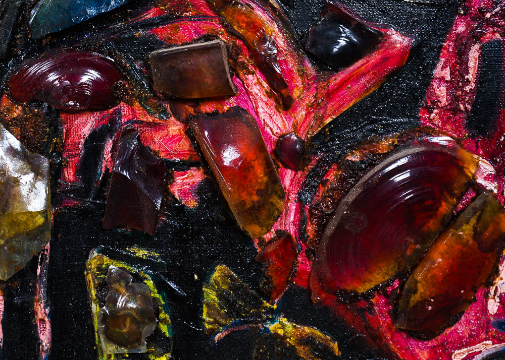 Abstract Mixed Media Painting by Artist Yetta Wiesel