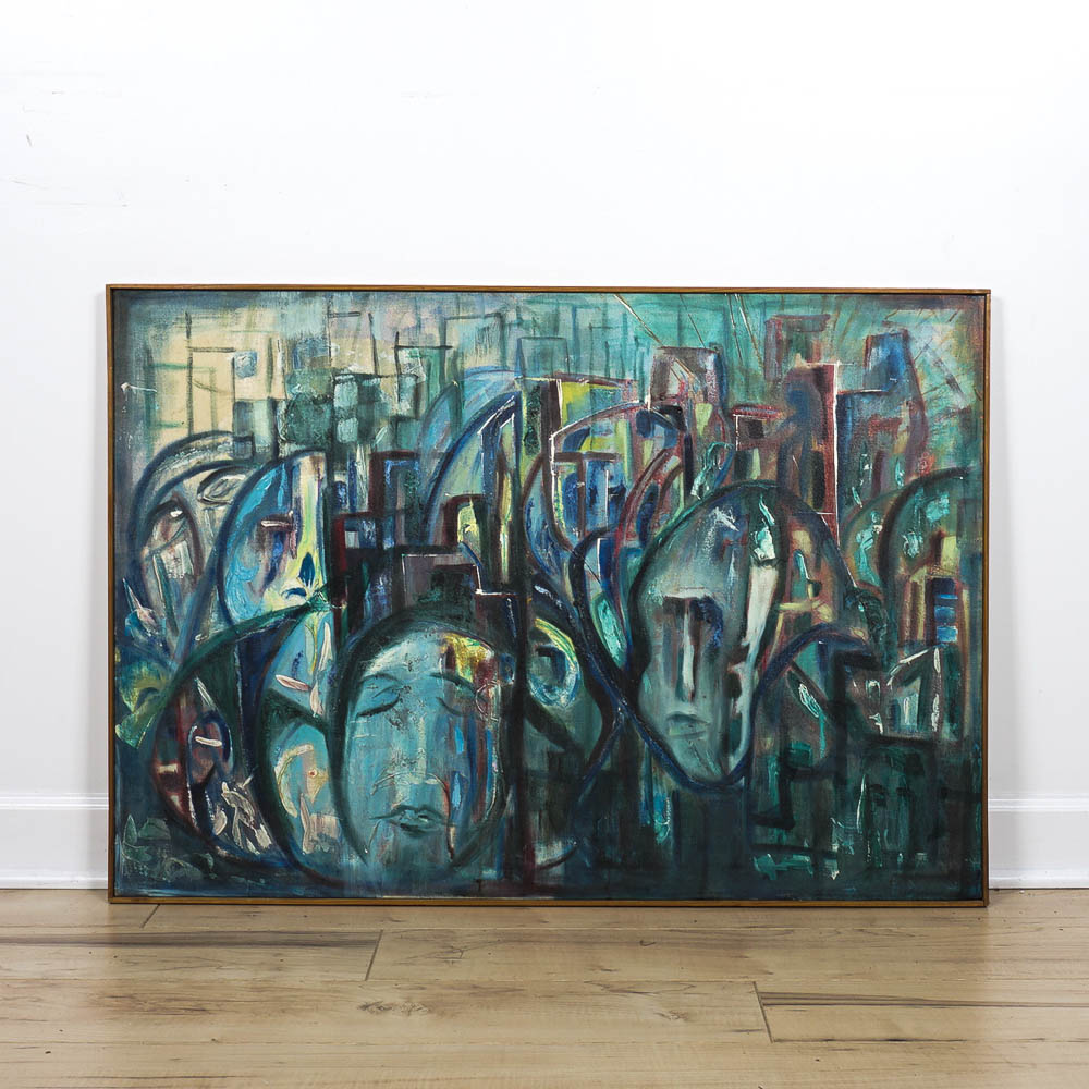 Framed Oil on Canvas Painting by Artist Yetta Wiesel