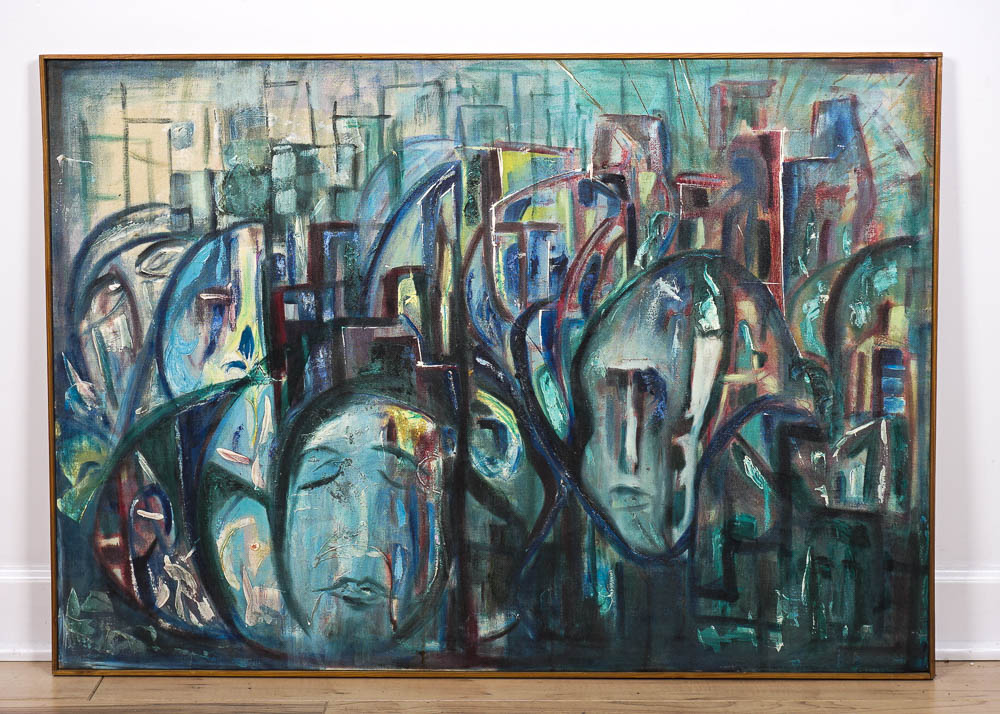 Framed Oil on Canvas Painting by Artist Yetta Wiesel