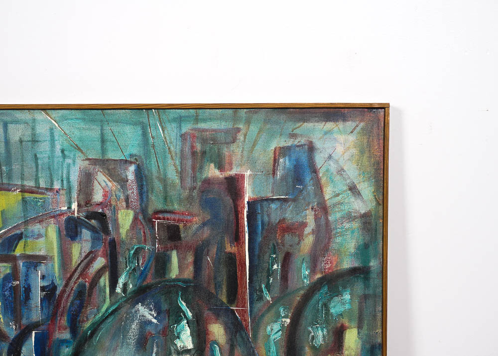 Framed Oil on Canvas Painting by Artist Yetta Wiesel