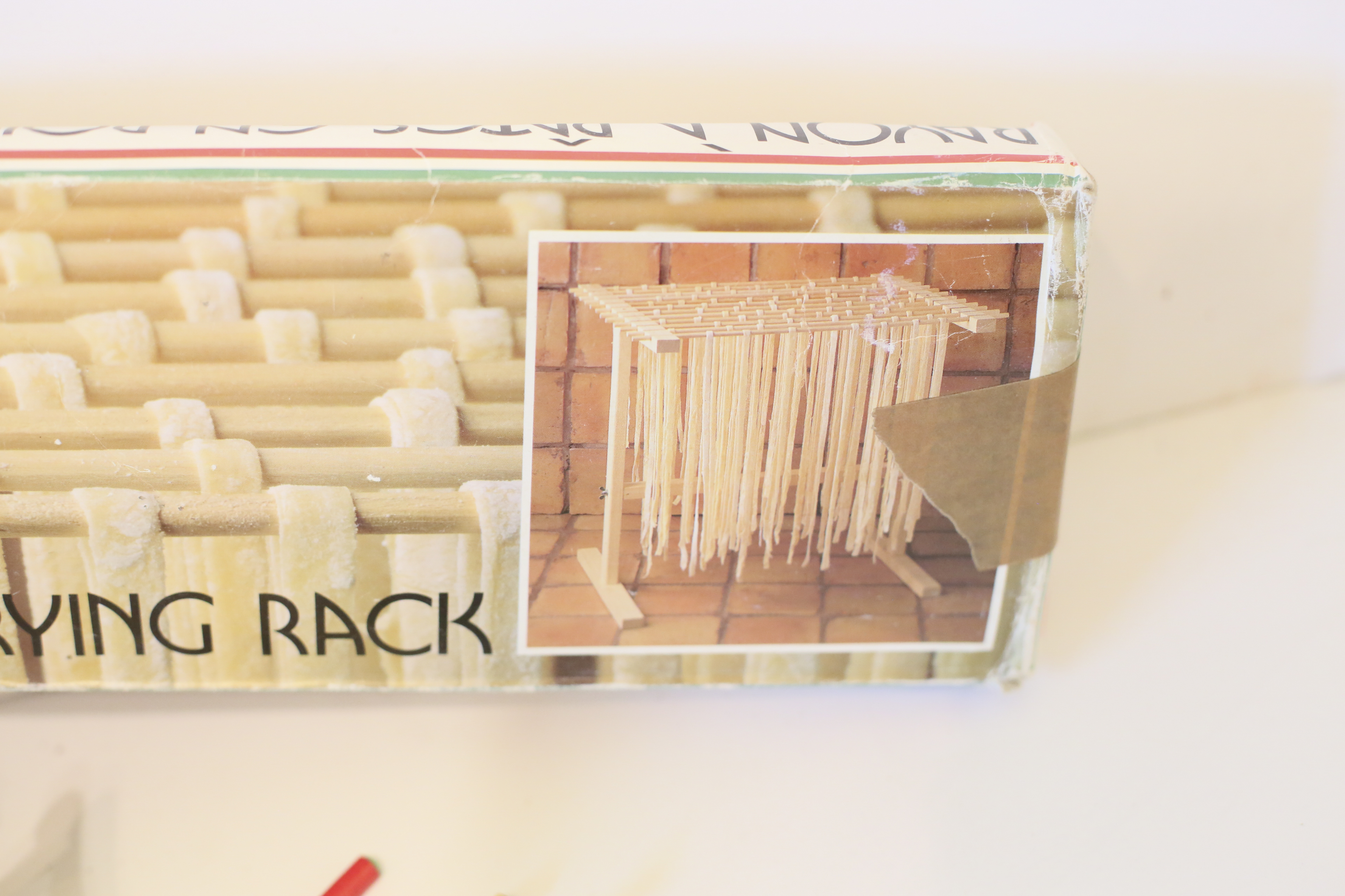 Pasta Set with Vintage Bamboo Patterned Dish