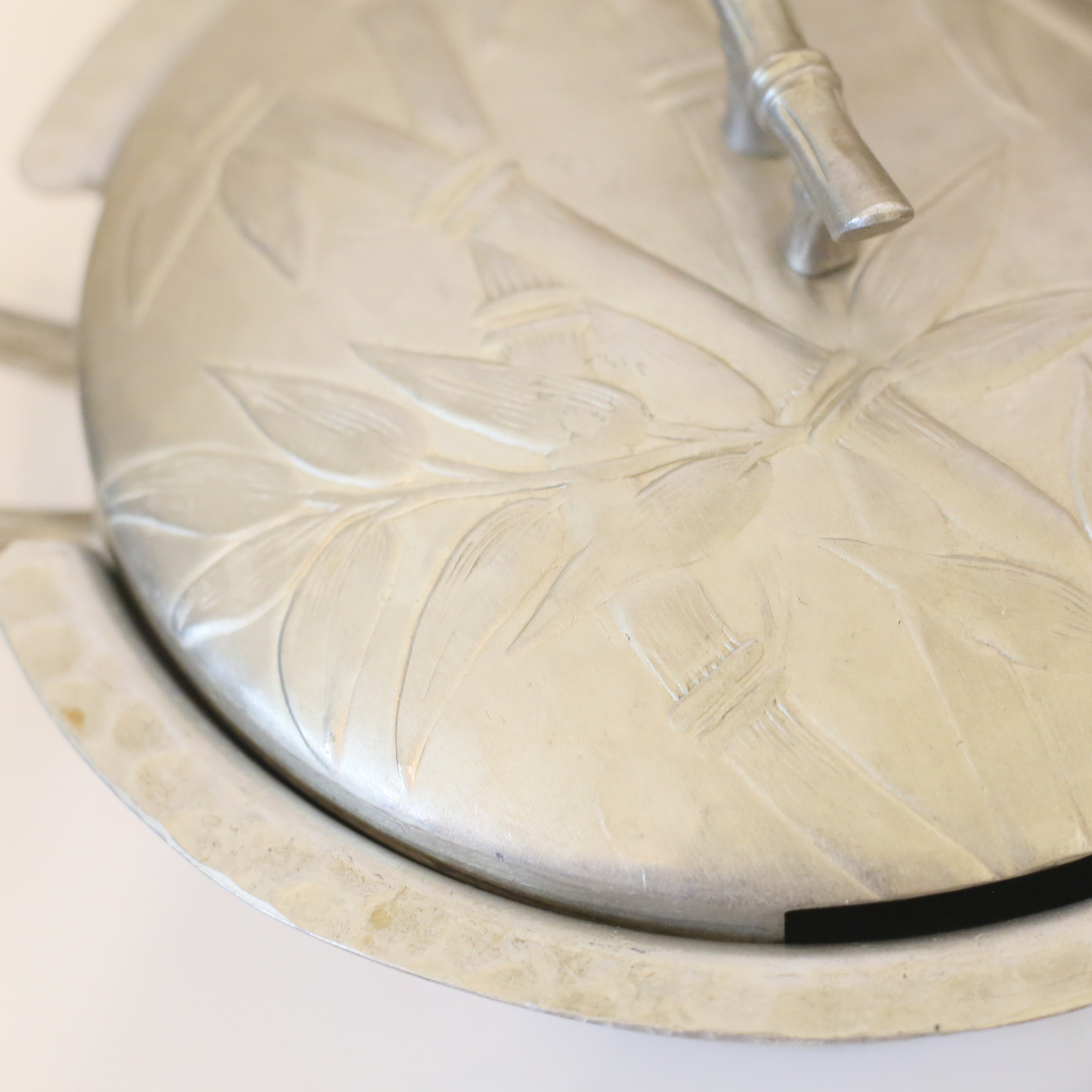 Pasta Set with Vintage Bamboo Patterned Dish