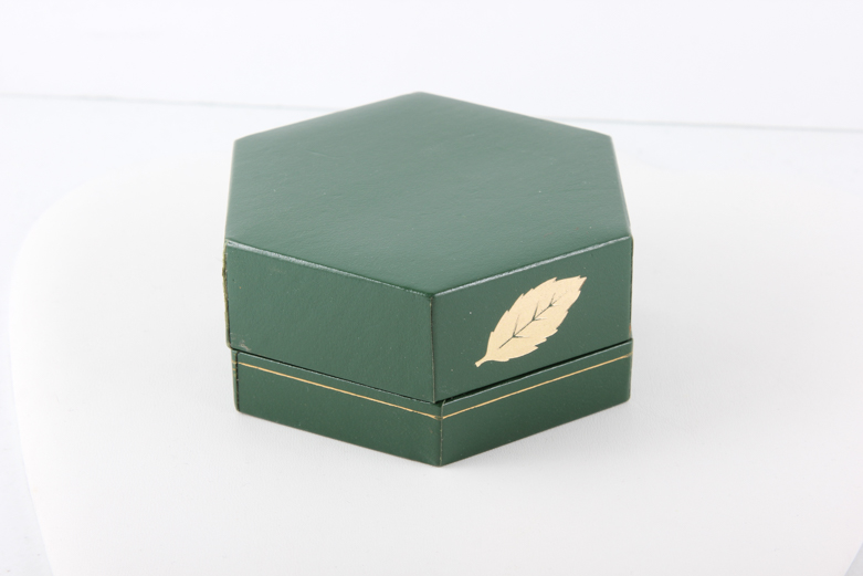 Vintage Flora Danica 24K Gold Over Sterling Leaf Pin