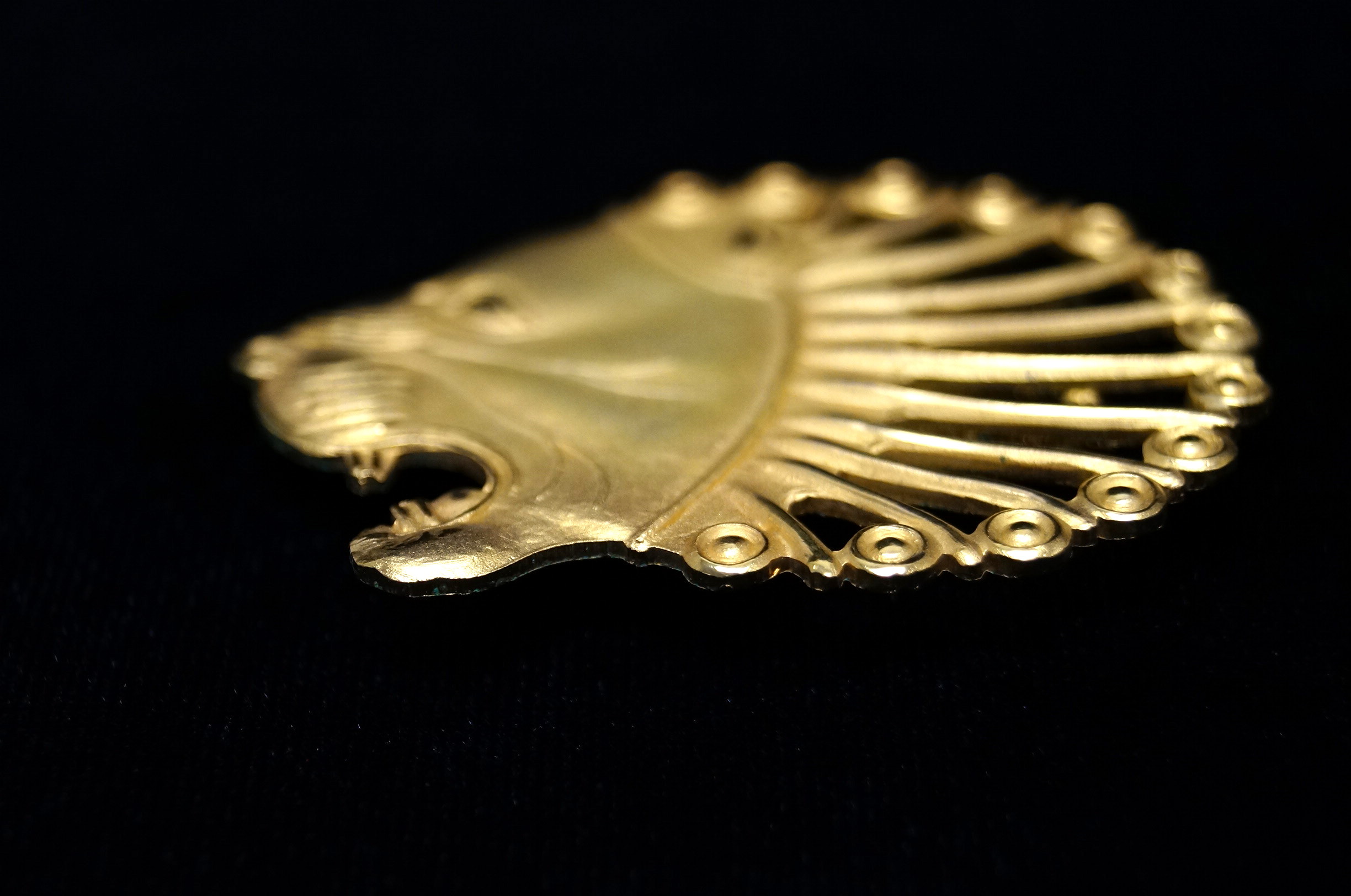 Vintage Museum Replica Lions Head Brooch CMFA