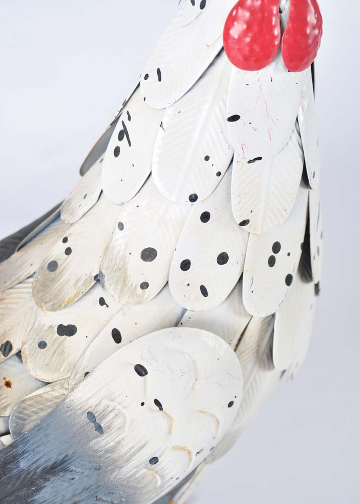 Pair of Tin Roosters