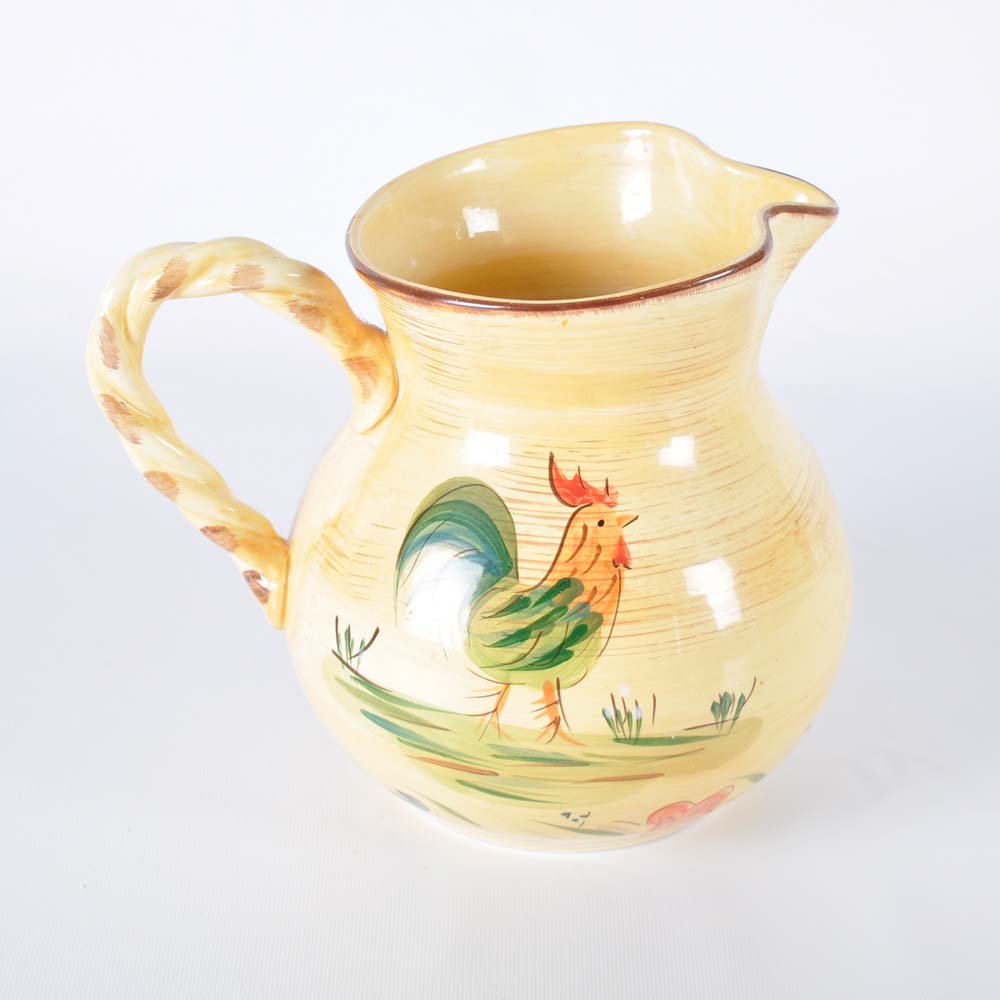 Pair of Rooster Pitchers