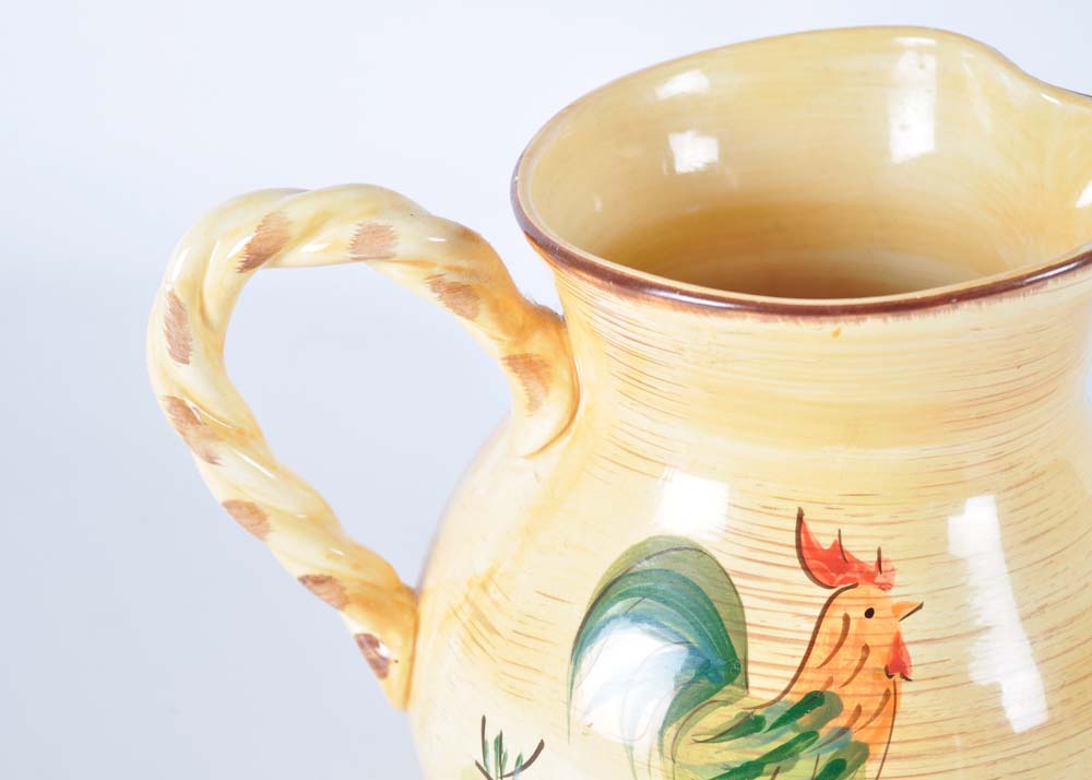 Pair of Rooster Pitchers