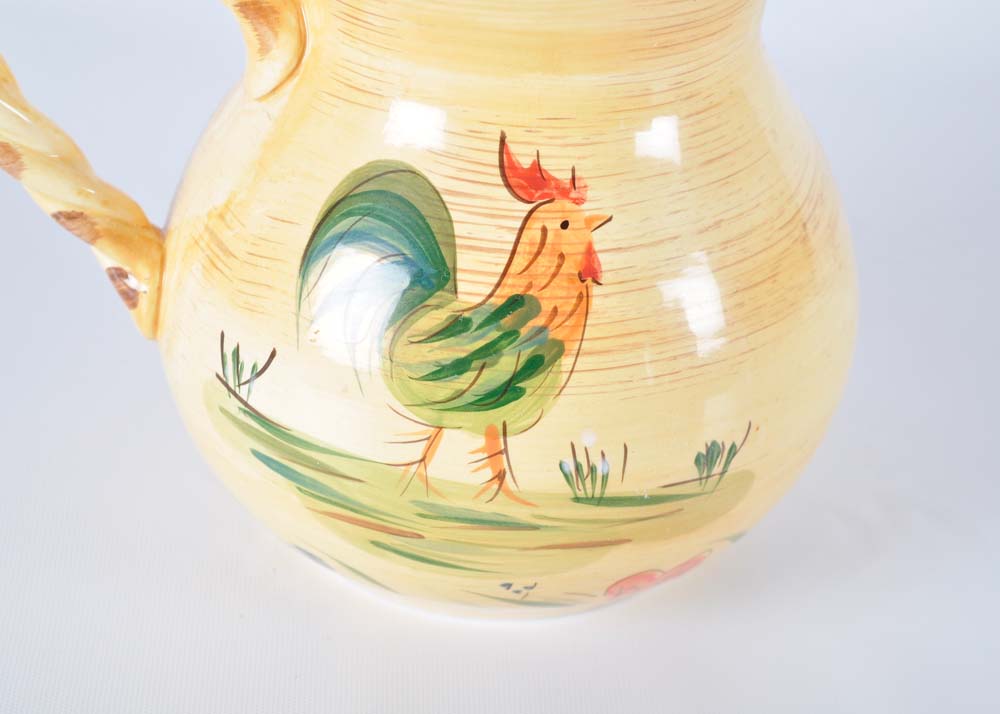 Pair of Rooster Pitchers