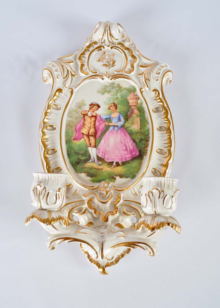 Dresden Sconce and Plate