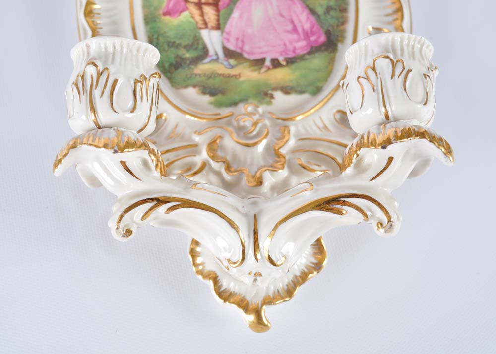 Dresden Sconce and Plate
