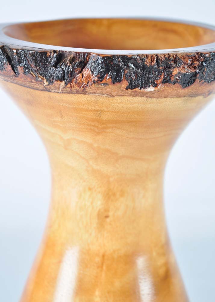Carved Wooden Vase