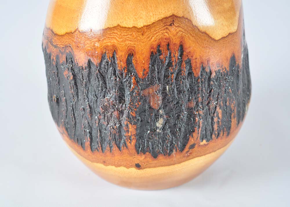 Carved Wooden Vase