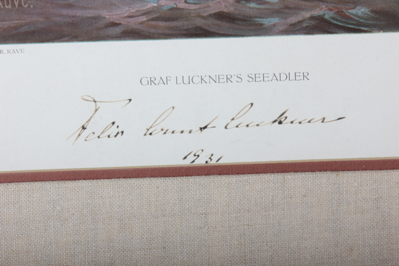 Christopher Rave Print on Paper "Graf Luckner's Seeadler"