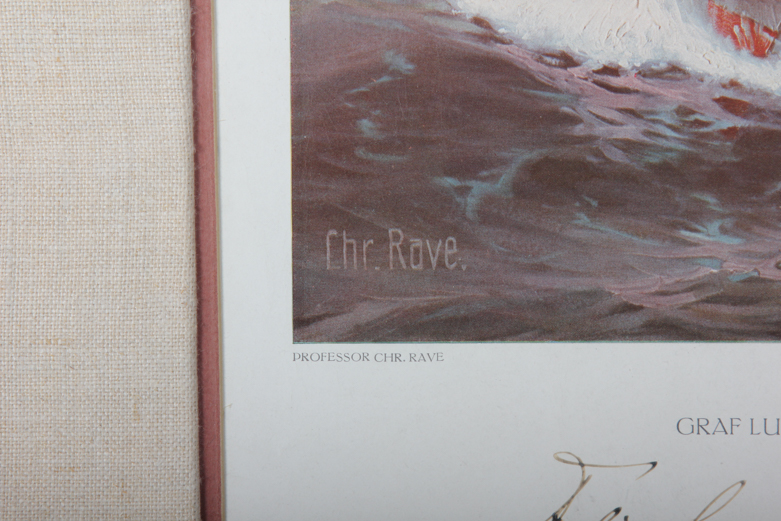 Christopher Rave Print on Paper "Graf Luckner's Seeadler"