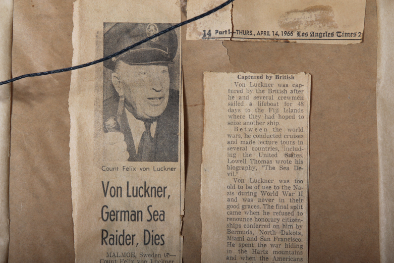 Christopher Rave Print on Paper "Graf Luckner's Seeadler"