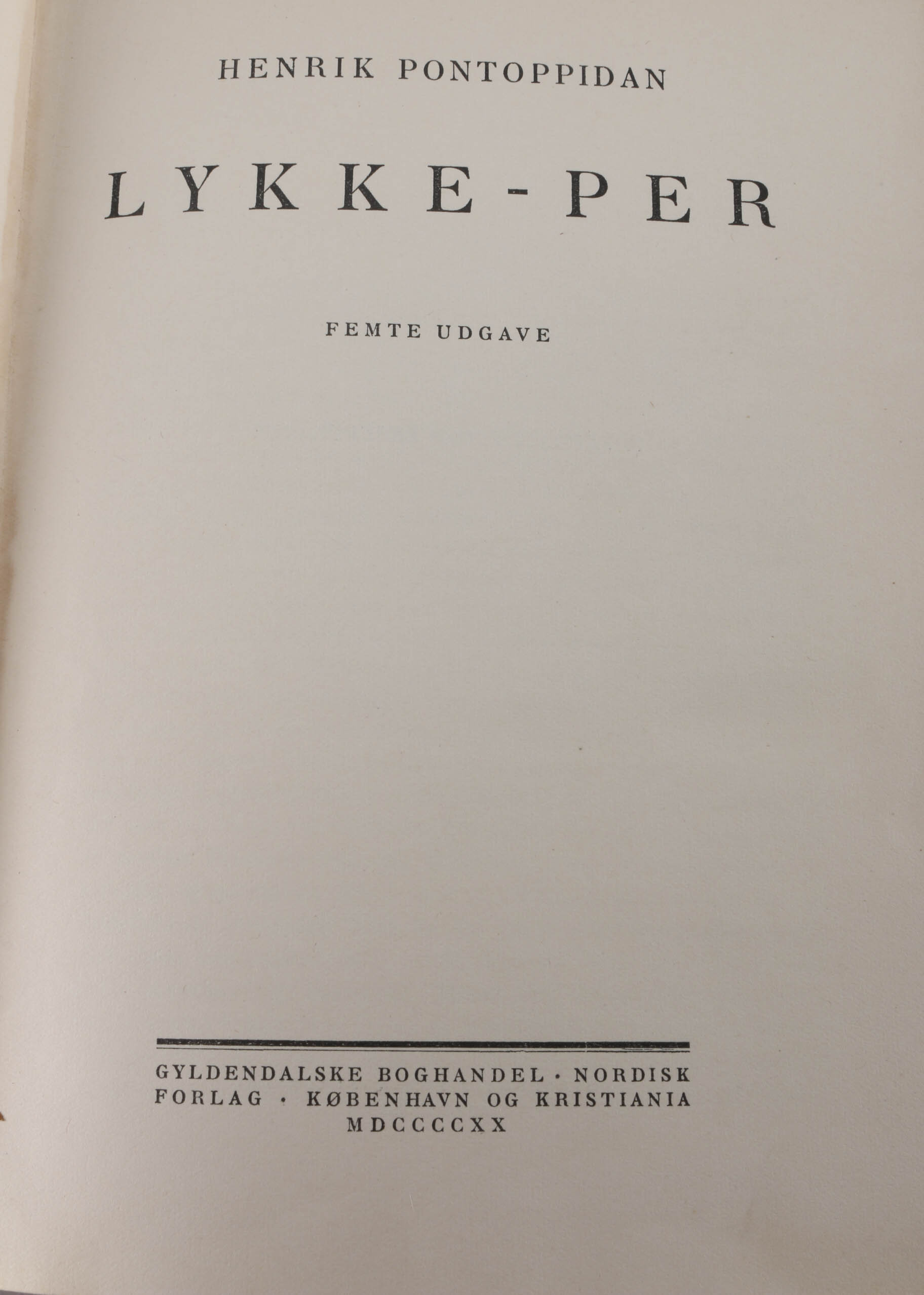 Vintage Books Including Lykke-Per