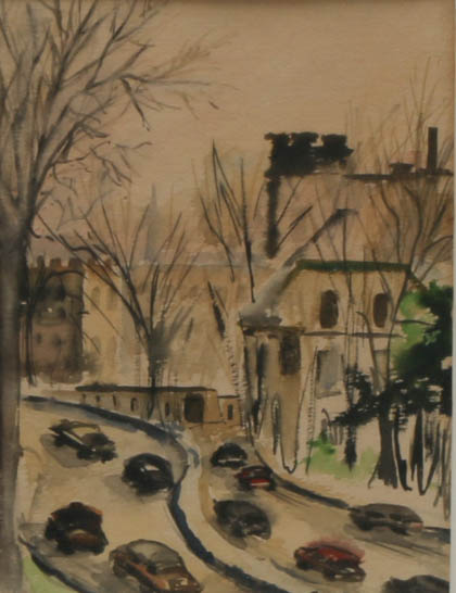 Bonnie Doering Signed 1956 Original Watercolor