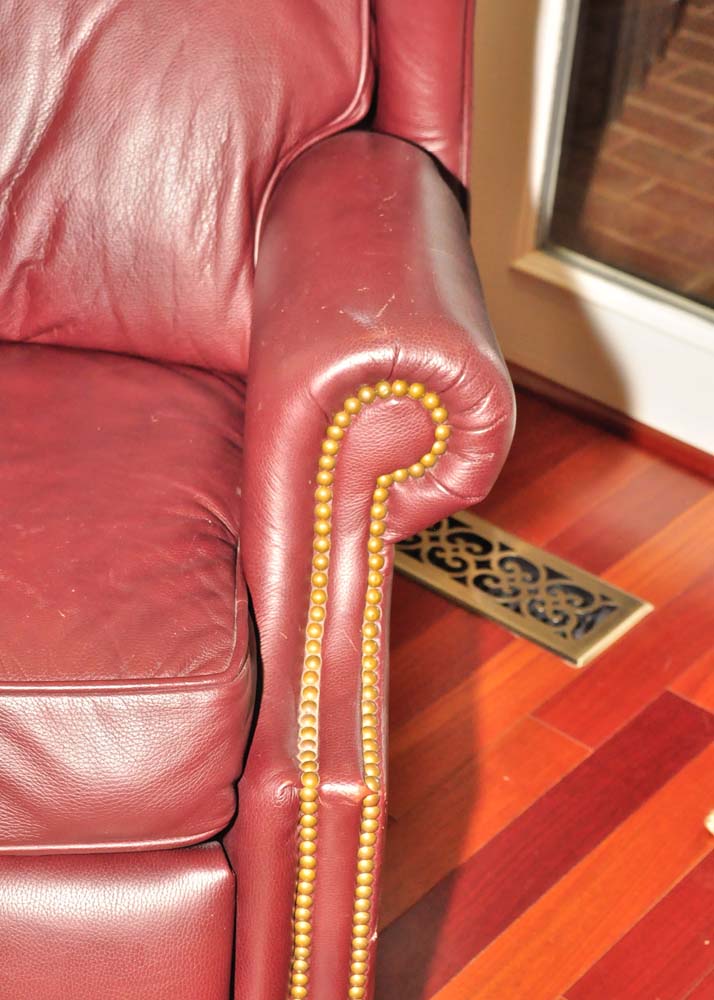 Leather Wingback Recliner