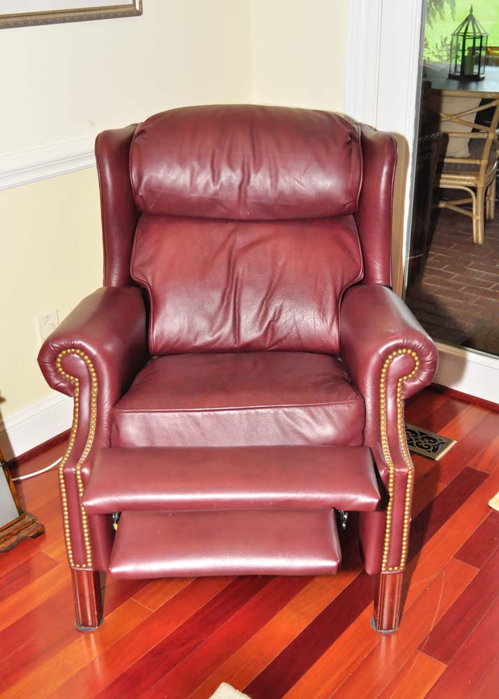 Leather Wingback Recliner
