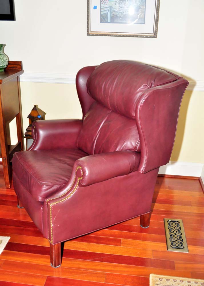Leather Wingback Recliner