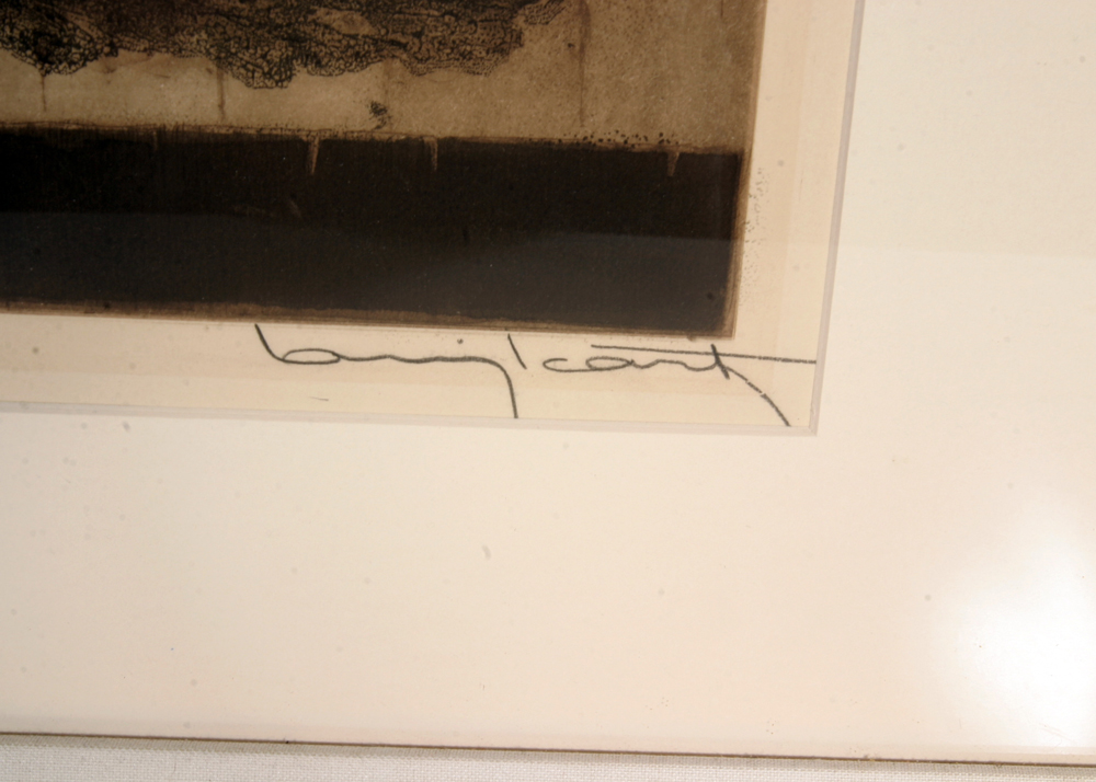 Limited Edition Signed Louis Icart Nude Etching