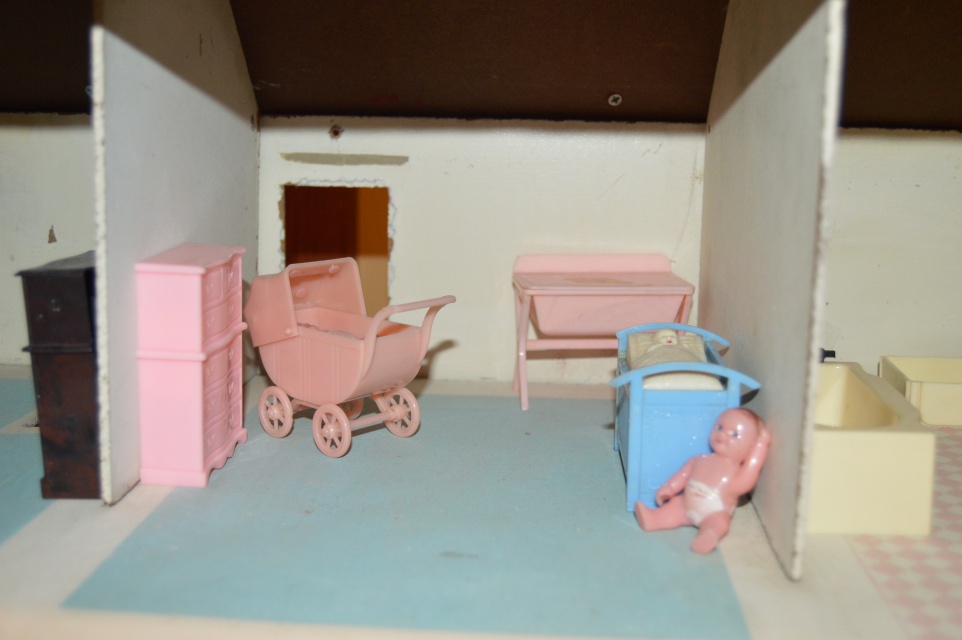 Vintage Doll House with Renwal Furniture