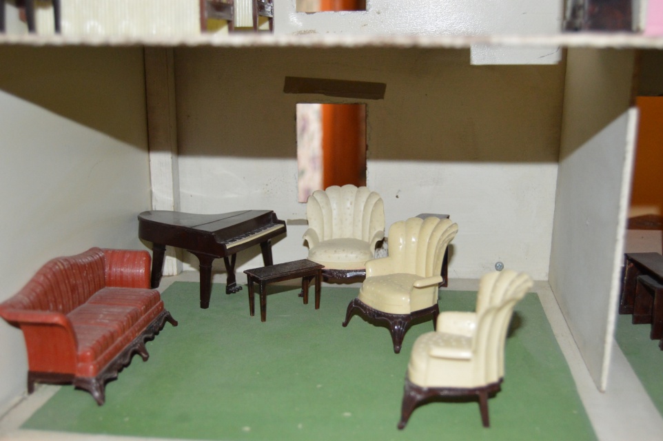 Vintage Doll House with Renwal Furniture