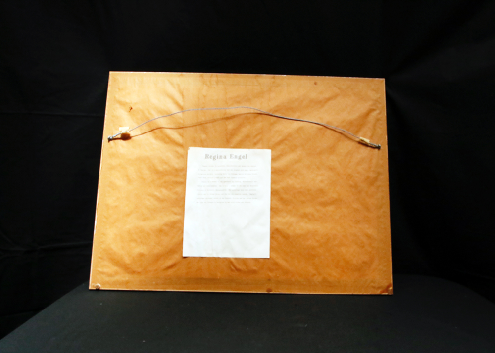 Regina Engel Signed Waterlily Watercolor Painting