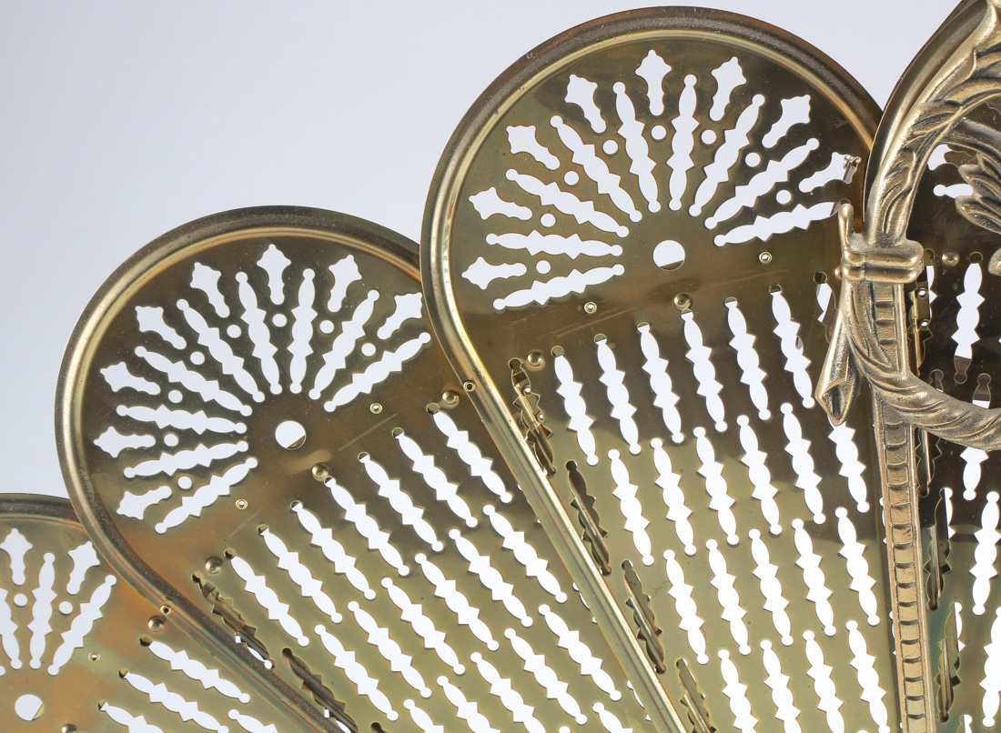 Decorative Brass Fireplace Screen