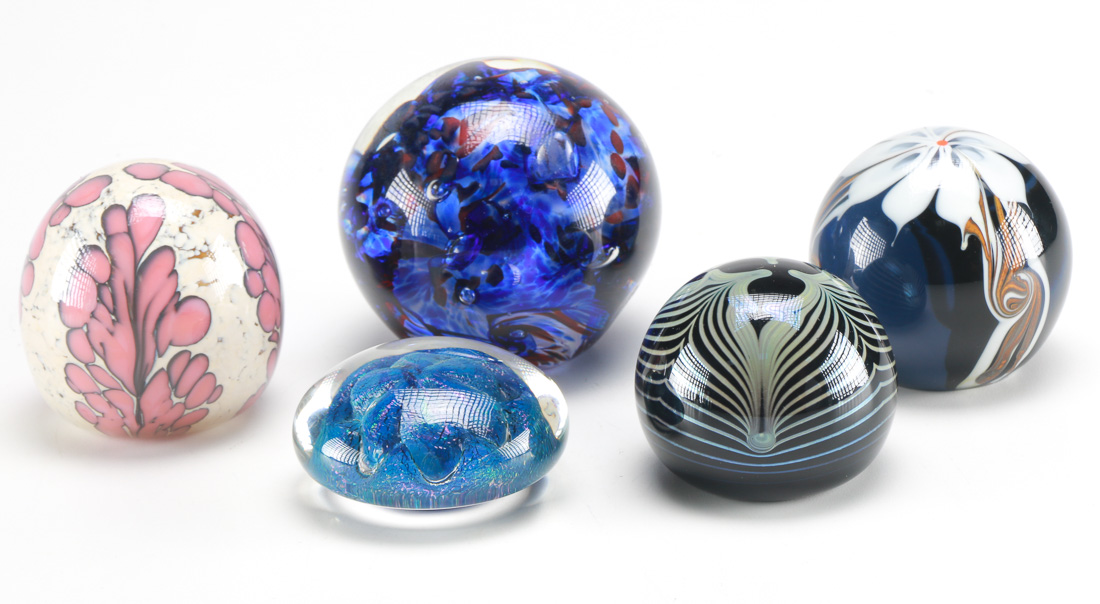 Colorful Signed Paperweights