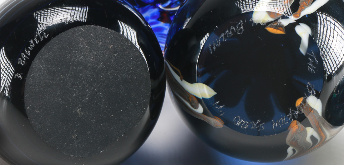 Colorful Signed Paperweights