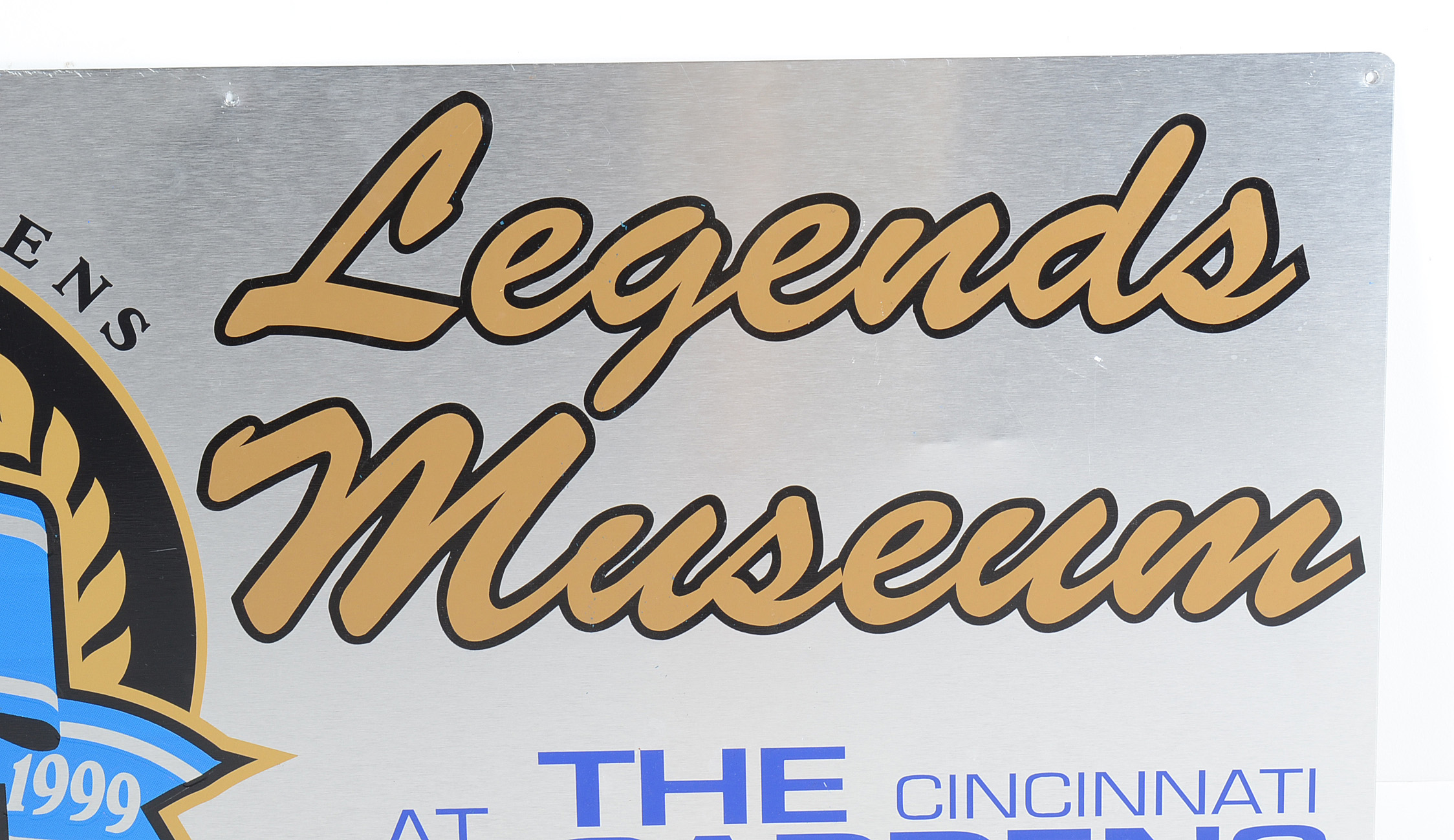 Cincinnati Gardens "Legends Museum" Metal Sign