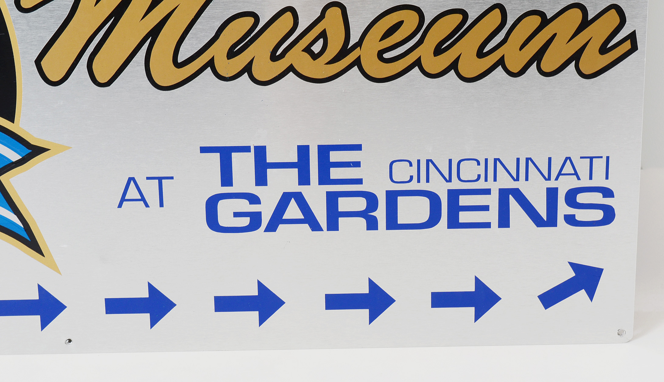 Cincinnati Gardens "Legends Museum" Metal Sign
