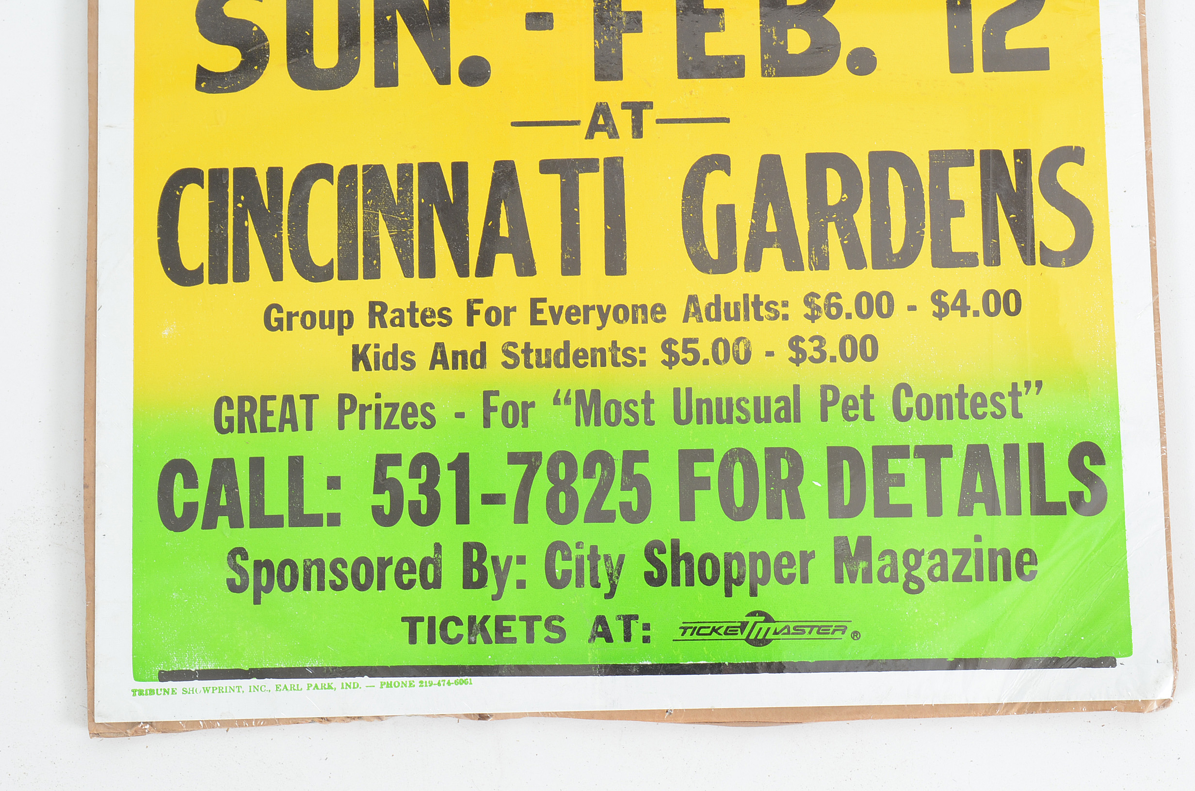 Vintage Cincinnati Cyclones Poster And Signed Pennant