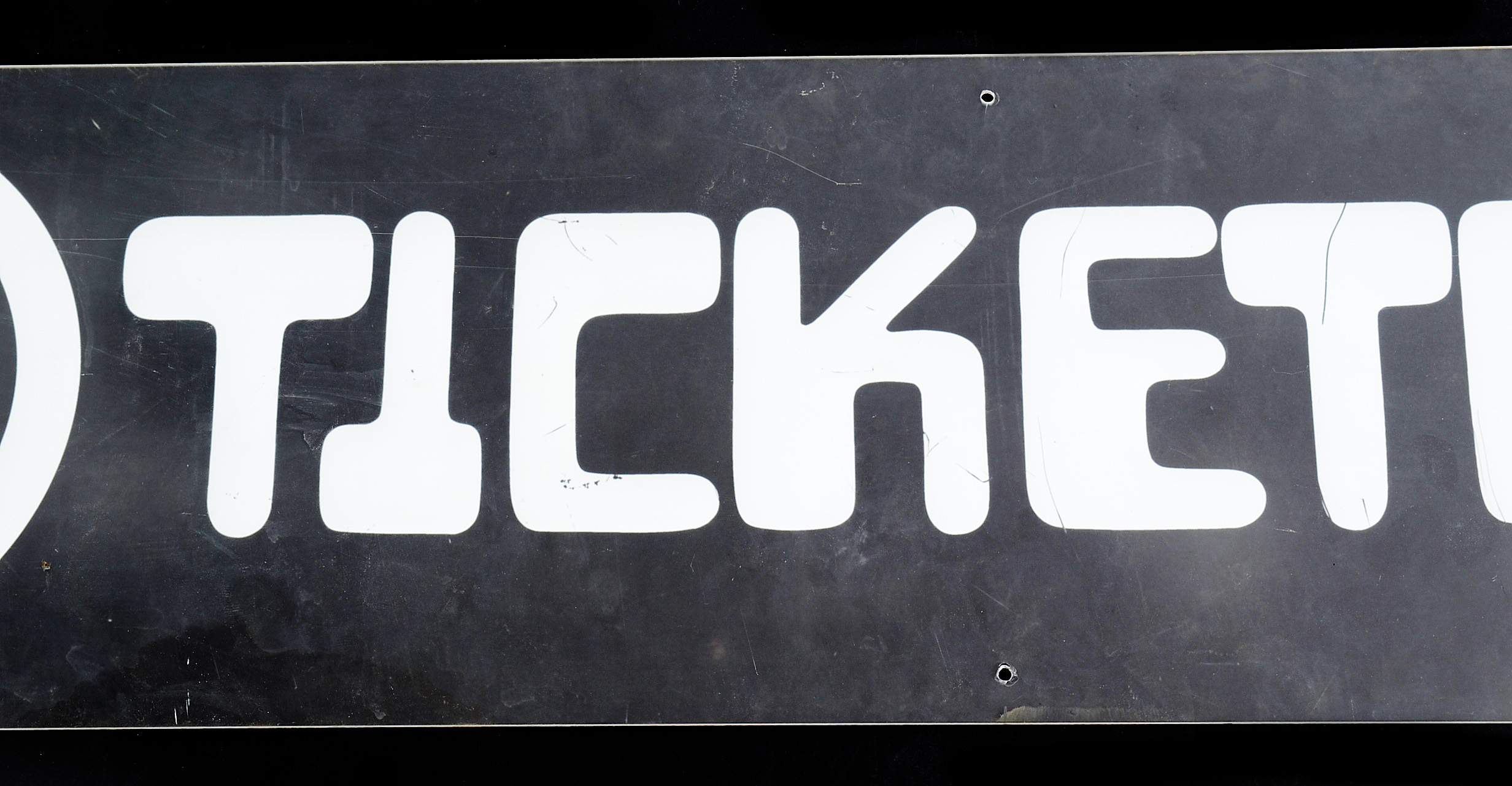 Ticketron Sign From Cincinnati Gardens