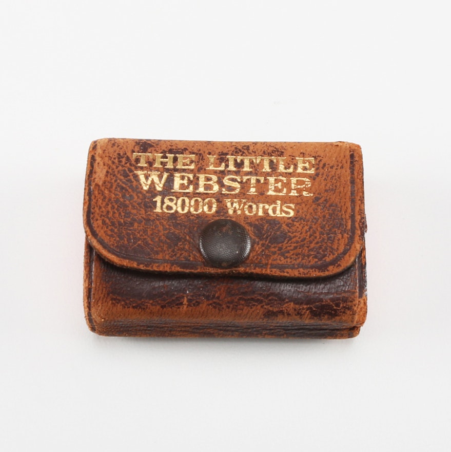 Circa 1926 "The Little Webster: 18000 Words" Pocket Dictionary